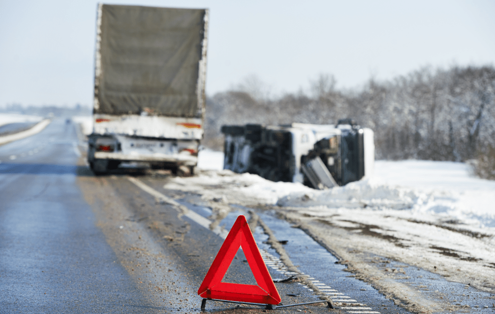 Winter Truck Accident